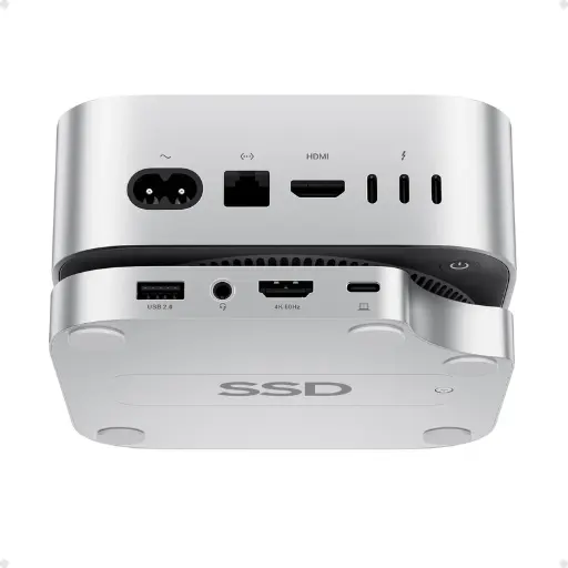 PULWTOP Mac Mini M4 Hub Stand with M.2 SSD Enclosure